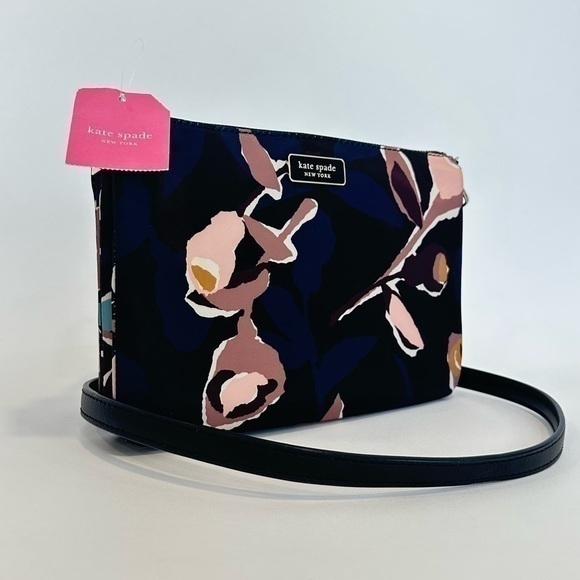 kate spade Handbags - Kate Spade New York Triple Gusset Crossbody Bag with Dawn Paper Rose Print